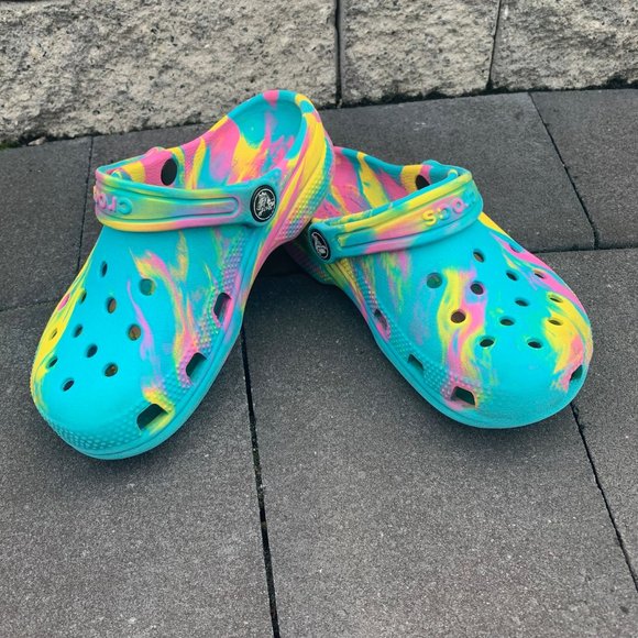 CROCS Shoes Crocs Kids Classic Marbled Clog Size 2 Poshmark